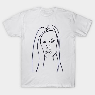 Woman with long hair T-Shirt